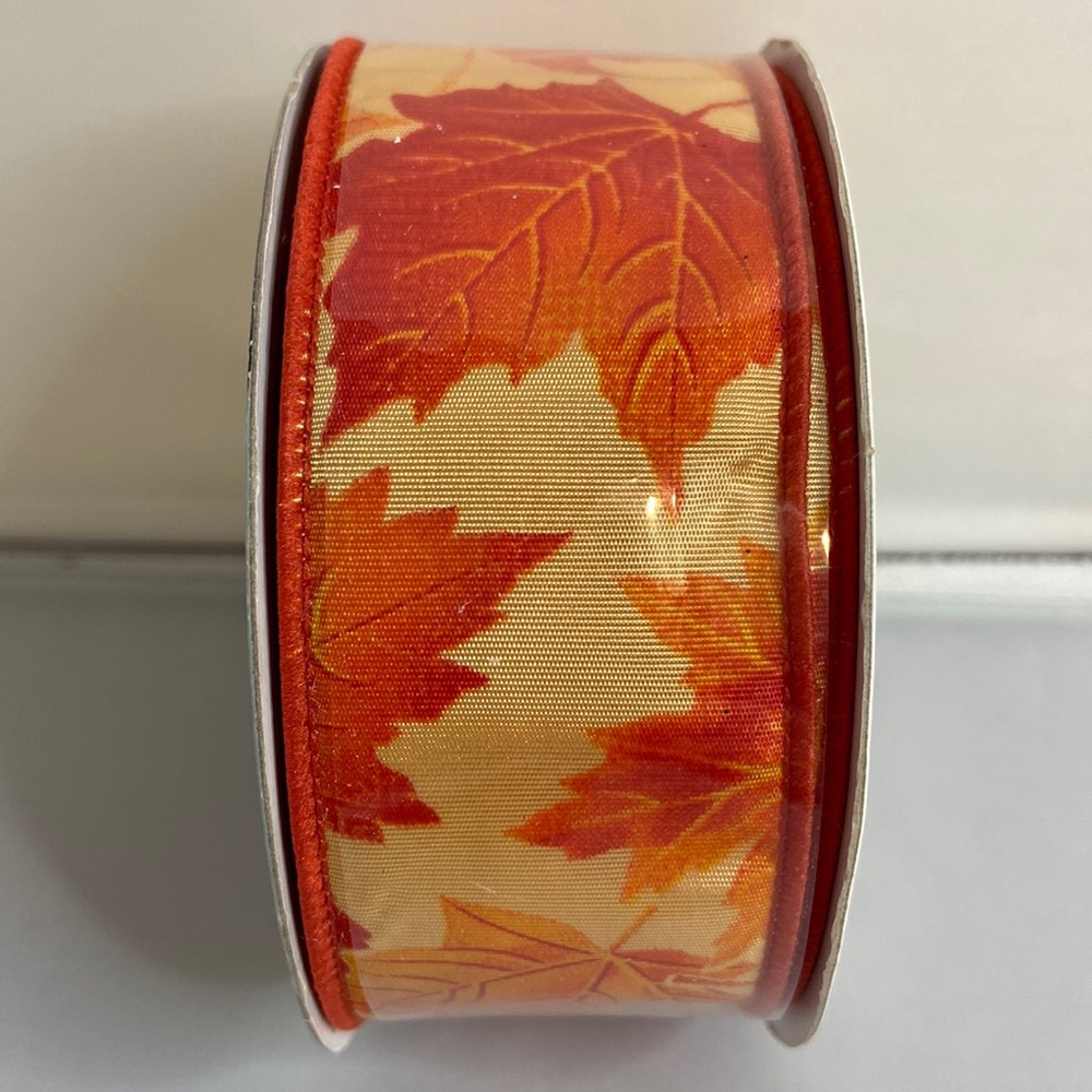 10 Yards of Expressions Fall Wired Ribbon